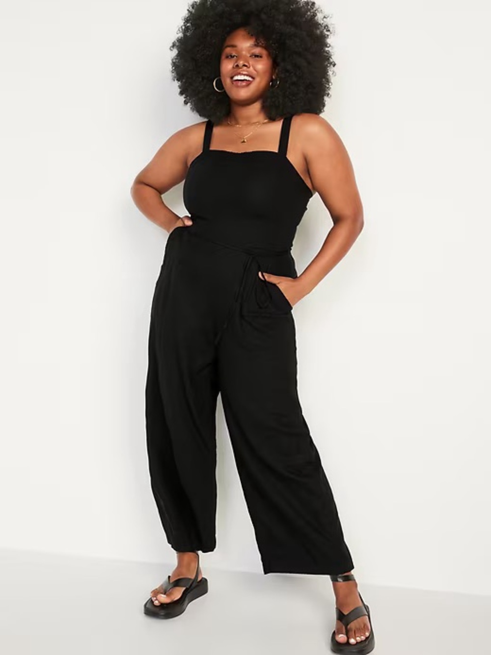 Old Navy Black Wide-Leg Jumpsuit